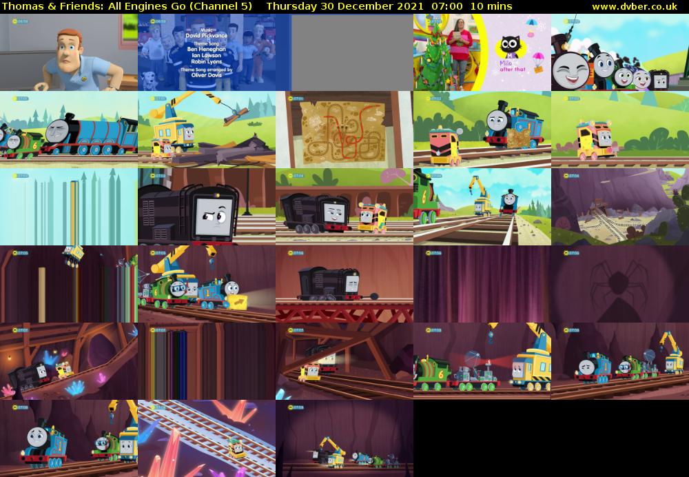 Thomas & Friends: All Engines Go (Channel 5) Thursday 30 December 2021 07:00 - 07:10