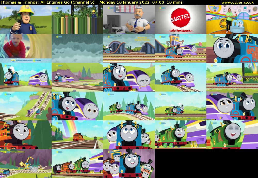 Thomas & Friends: All Engines Go (Channel 5) Monday 10 January 2022 07:00 - 07:10