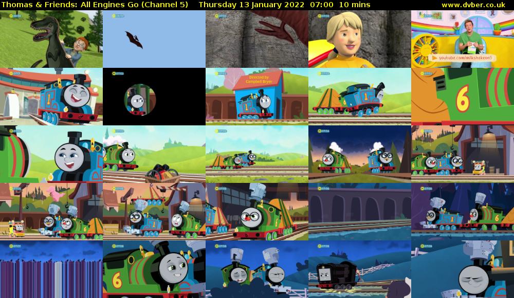 Thomas & Friends: All Engines Go (Channel 5) Thursday 13 January 2022 07:00 - 07:10