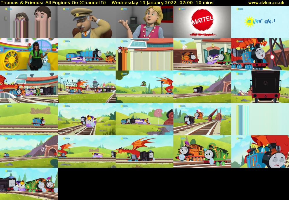 Thomas & Friends: All Engines Go (Channel 5) Wednesday 19 January 2022 07:00 - 07:10