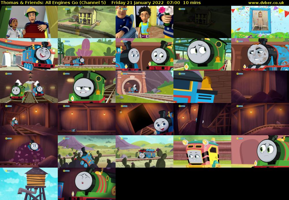 Thomas & Friends: All Engines Go (Channel 5) Friday 21 January 2022 07:00 - 07:10