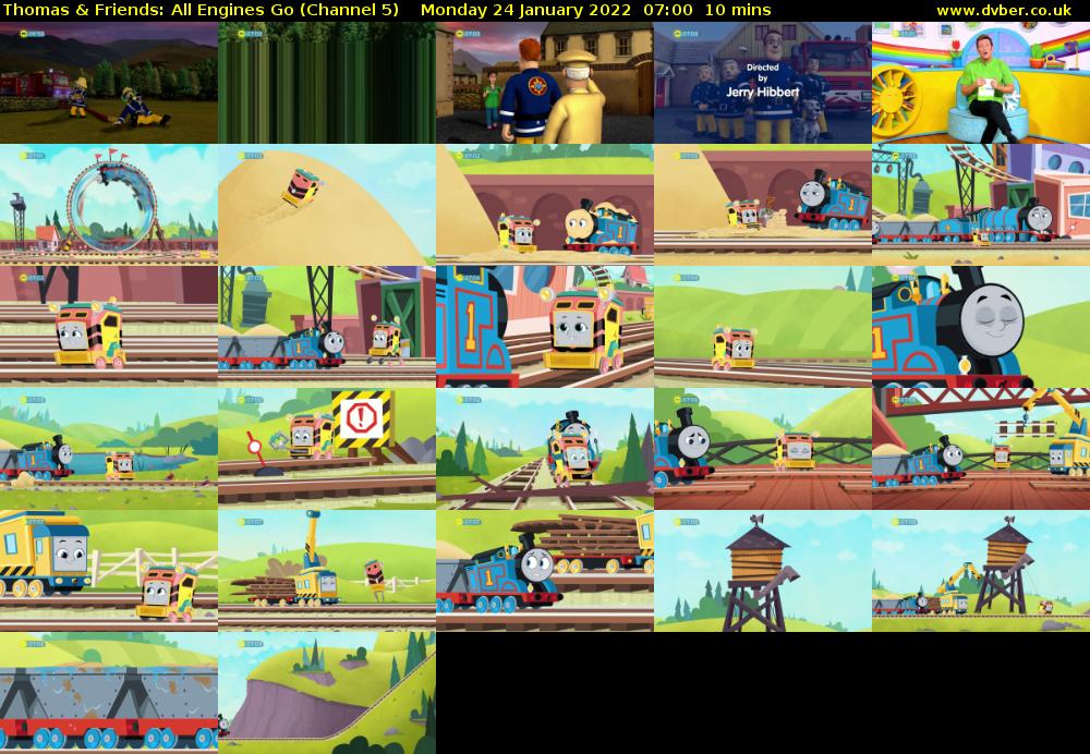Thomas & Friends: All Engines Go (Channel 5) Monday 24 January 2022 07:00 - 07:10