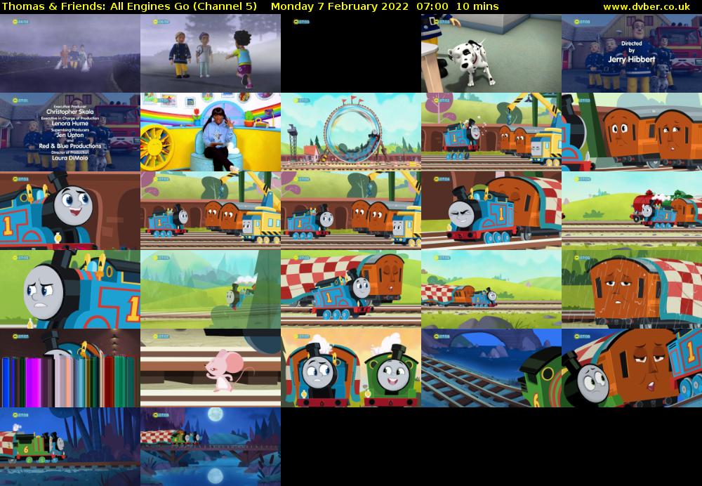 Thomas & Friends: All Engines Go (Channel 5) Monday 7 February 2022 07:00 - 07:10
