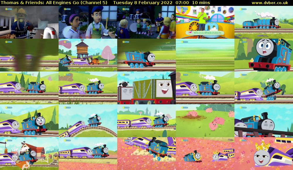 Thomas & Friends: All Engines Go (Channel 5) Tuesday 8 February 2022 07:00 - 07:10