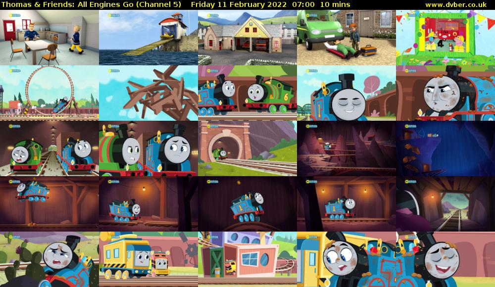 Thomas & Friends: All Engines Go (Channel 5) Friday 11 February 2022 07:00 - 07:10