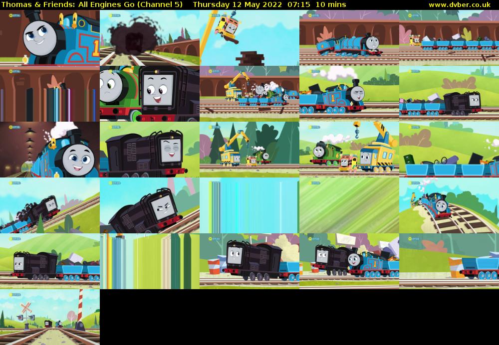 Thomas & Friends: All Engines Go (Channel 5) Thursday 12 May 2022 07:15 - 07:25
