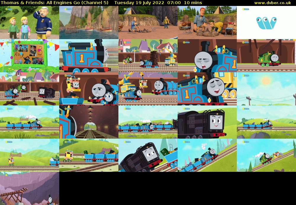 Thomas & Friends: All Engines Go (Channel 5) Tuesday 19 July 2022 07:00 - 07:10