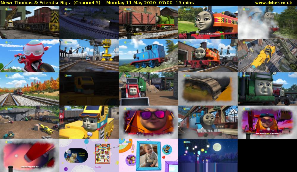 Thomas & Friends: Big... (Channel 5) Monday 11 May 2020 07:00 - 07:15