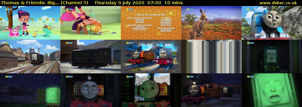 Thomas & Friends: Big... (Channel 5) Thursday 9 July 2020 07:00 - 07:10
