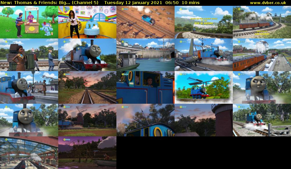 Thomas & Friends: Big... (Channel 5) Tuesday 12 January 2021 06:50 - 07:00
