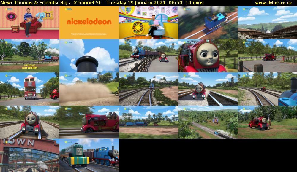 Thomas & Friends: Big... (Channel 5) Tuesday 19 January 2021 06:50 - 07:00