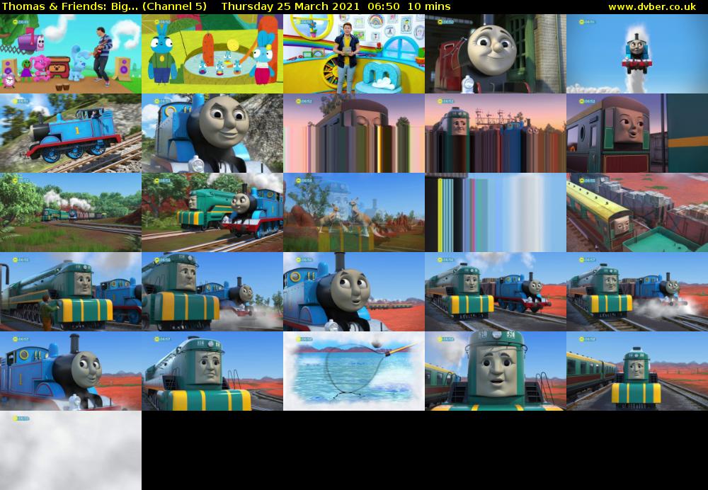 Thomas & Friends: Big... (Channel 5) Thursday 25 March 2021 06:50 - 07:00