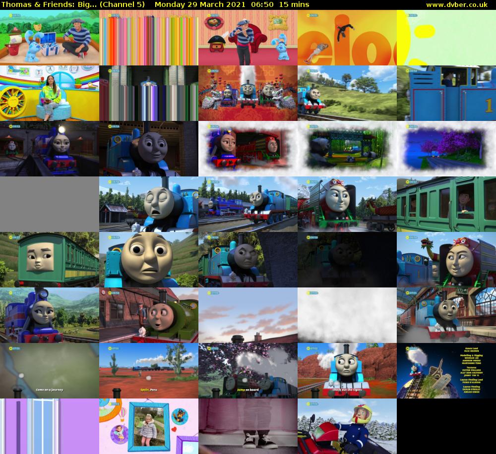 Thomas & Friends: Big... (Channel 5) Monday 29 March 2021 06:50 - 07:05