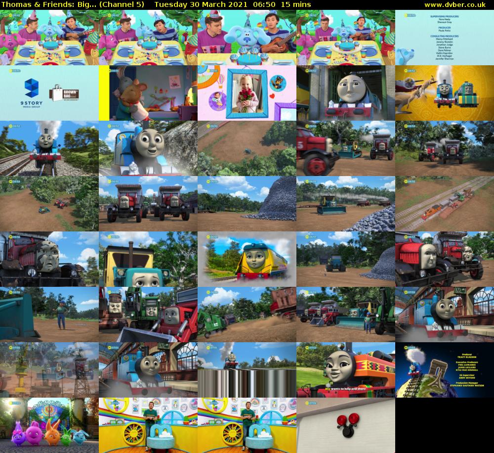 Thomas & Friends: Big... (Channel 5) Tuesday 30 March 2021 06:50 - 07:05