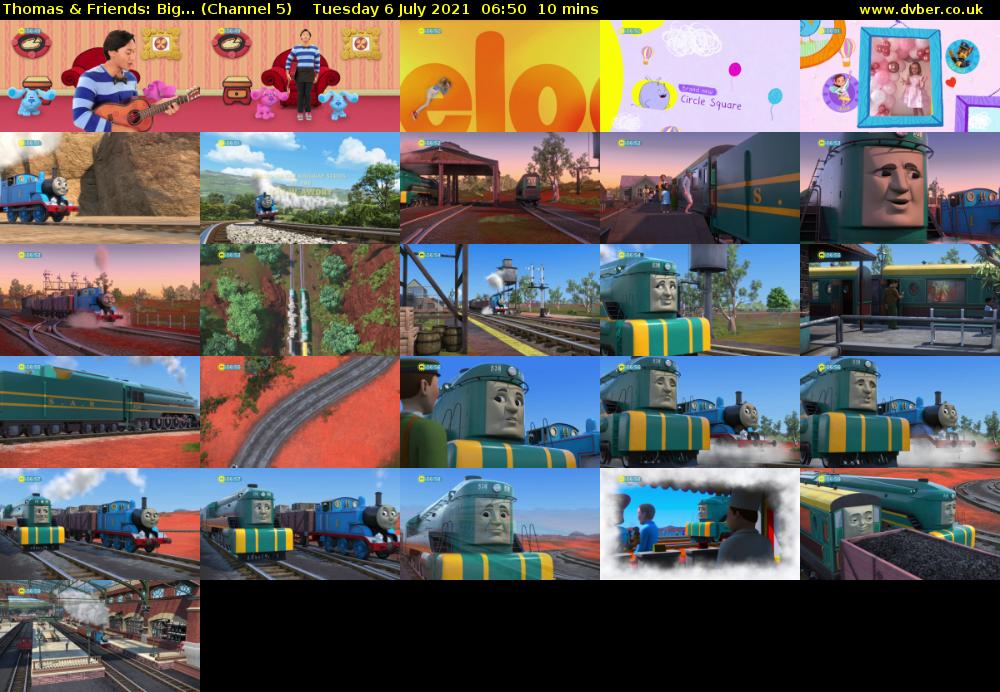 Thomas & Friends: Big... (Channel 5) Tuesday 6 July 2021 06:50 - 07:00