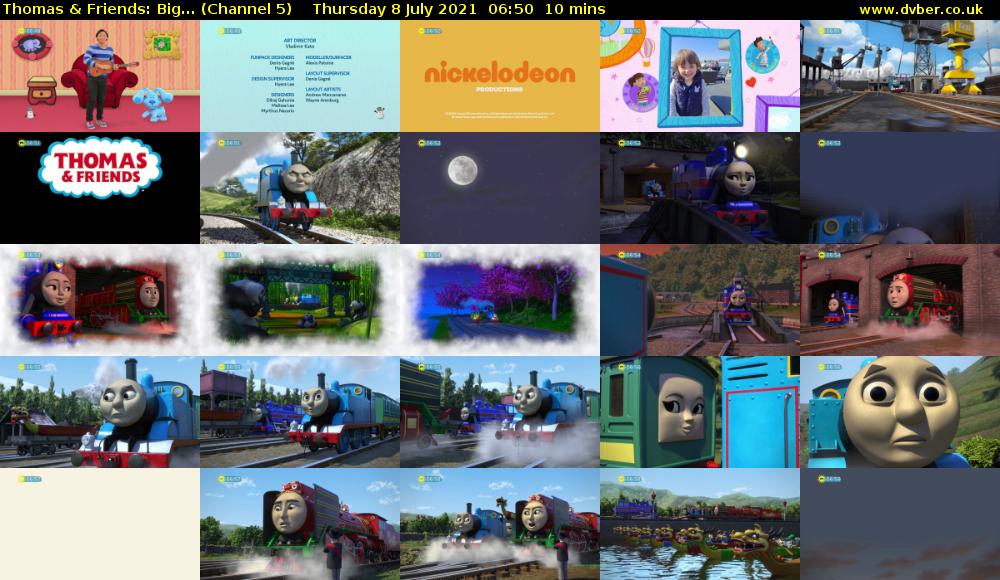 Thomas & Friends: Big... (Channel 5) Thursday 8 July 2021 06:50 - 07:00