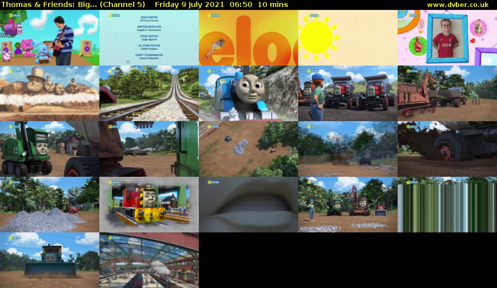Thomas & Friends: Big... (Channel 5) Friday 9 July 2021 06:50 - 07:00