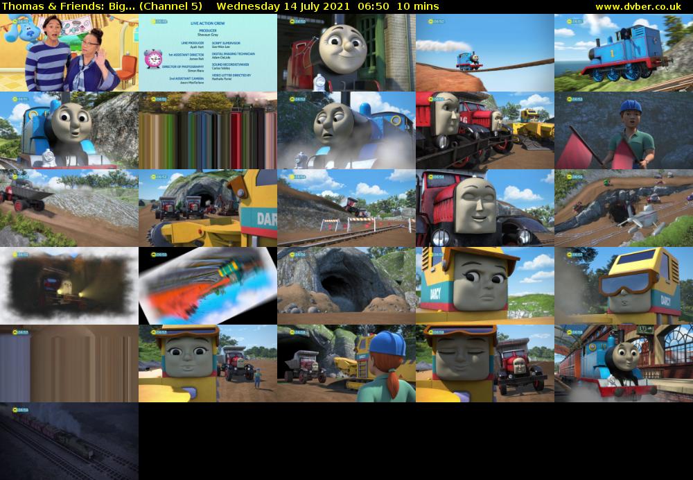 Thomas & Friends: Big... (Channel 5) Wednesday 14 July 2021 06:50 - 07:00