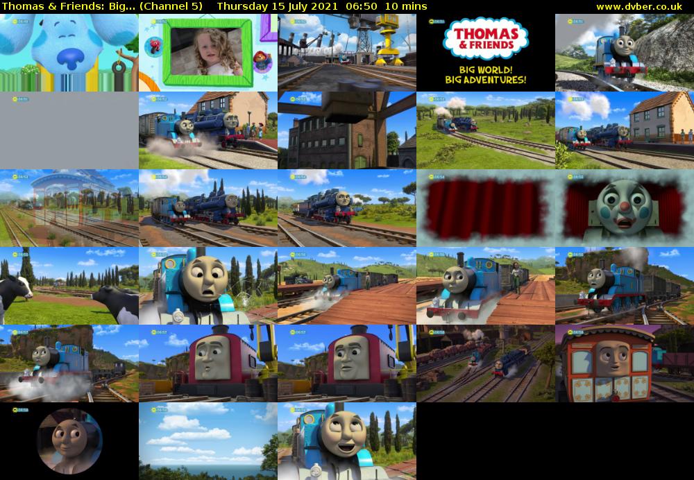 Thomas & Friends: Big... (Channel 5) Thursday 15 July 2021 06:50 - 07:00