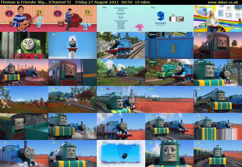 Thomas & Friends: Big... (Channel 5) Friday 27 August 2021 06:50 - 07:00