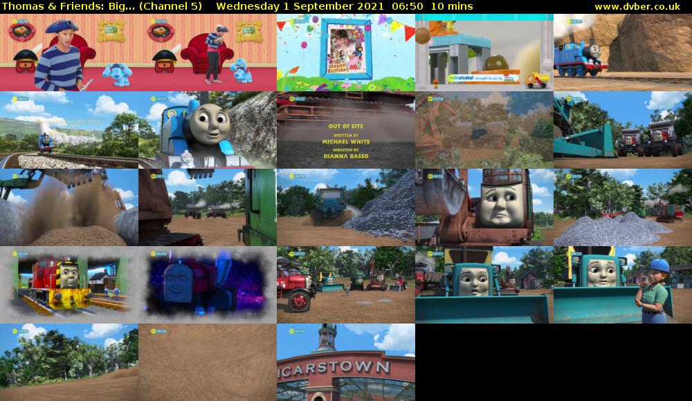 Thomas & Friends: Big... (Channel 5) Wednesday 1 September 2021 06:50 - 07:00