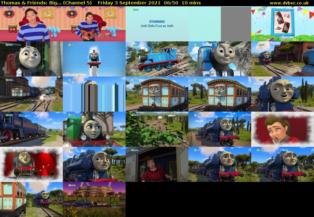 Thomas & Friends: Big... (Channel 5) Friday 3 September 2021 06:50 - 07:00