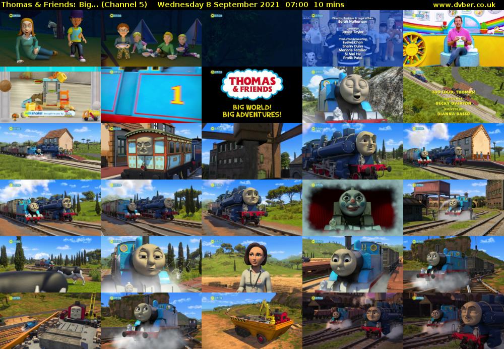 Thomas & Friends: Big... (Channel 5) Wednesday 8 September 2021 07:00 - 07:10