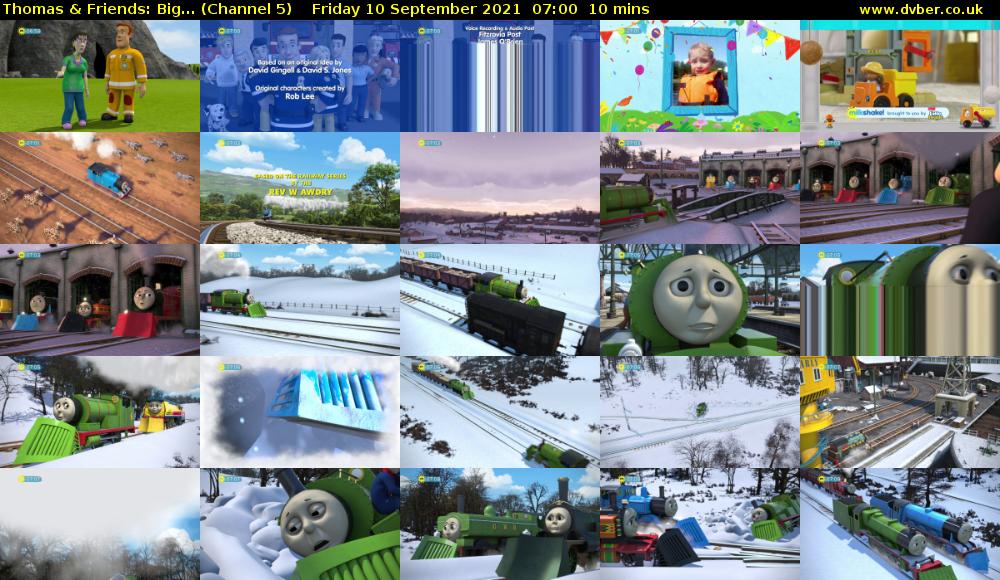 Thomas & Friends: Big... (Channel 5) Friday 10 September 2021 07:00 - 07:10