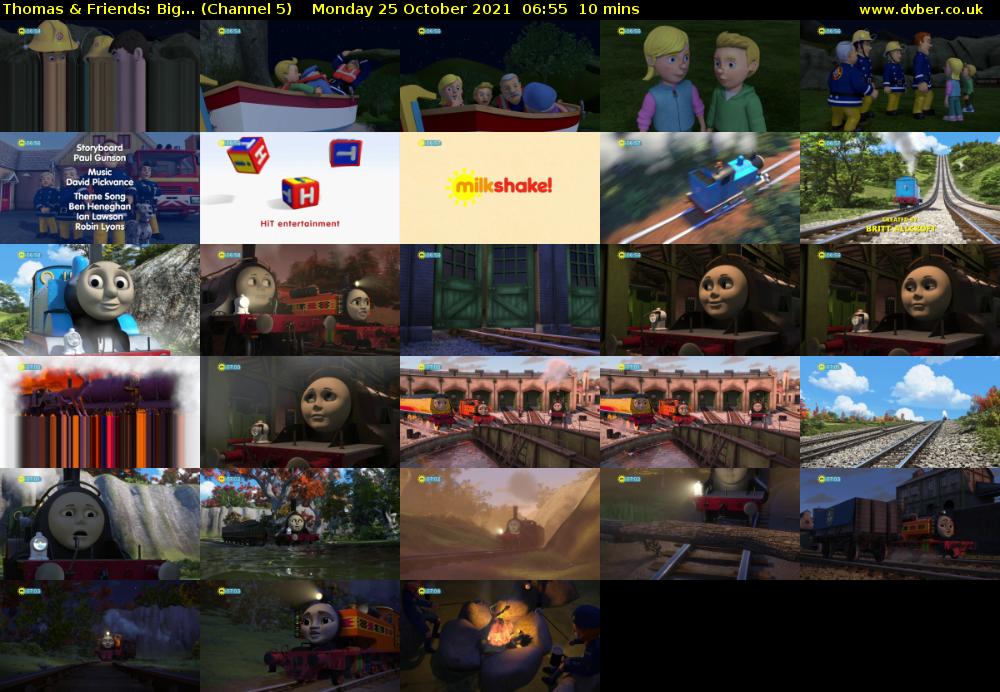 Thomas & Friends: Big... (Channel 5) Monday 25 October 2021 06:55 - 07:05