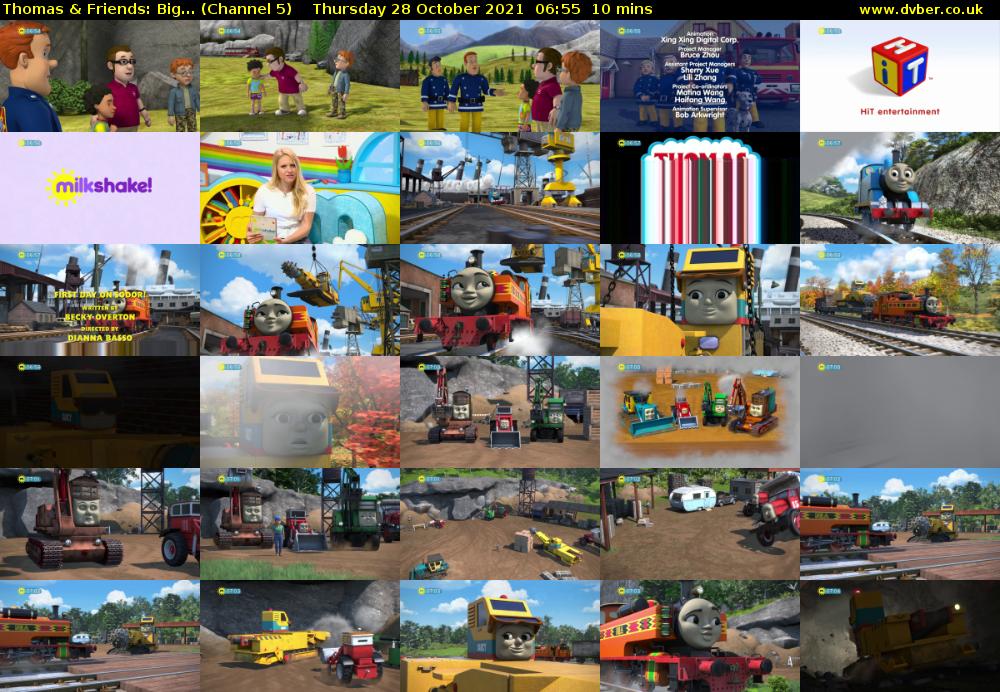 Thomas & Friends: Big... (Channel 5) Thursday 28 October 2021 06:55 - 07:05