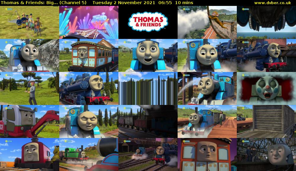 Thomas & Friends: Big... (Channel 5) Tuesday 2 November 2021 06:55 - 07:05