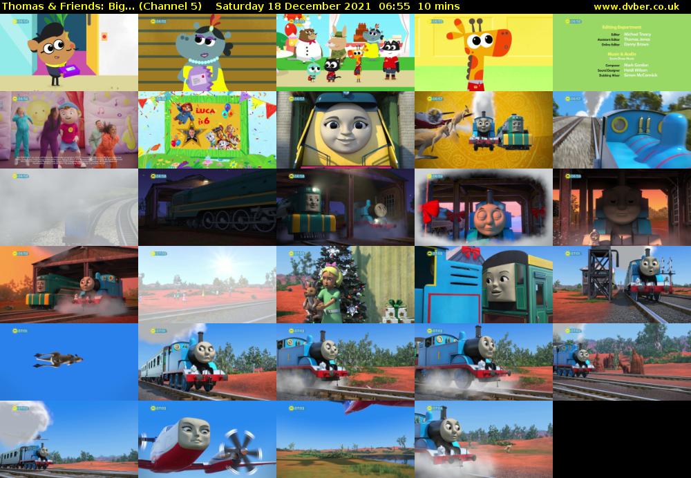 Thomas & Friends: Big... (Channel 5) Saturday 18 December 2021 06:55 - 07:05