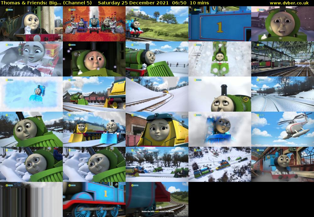 Thomas & Friends: Big... (Channel 5) Saturday 25 December 2021 06:50 - 07:00