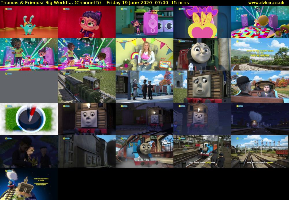 Thomas & Friends: Big World!... (Channel 5) Friday 19 June 2020 07:00 - 07:15
