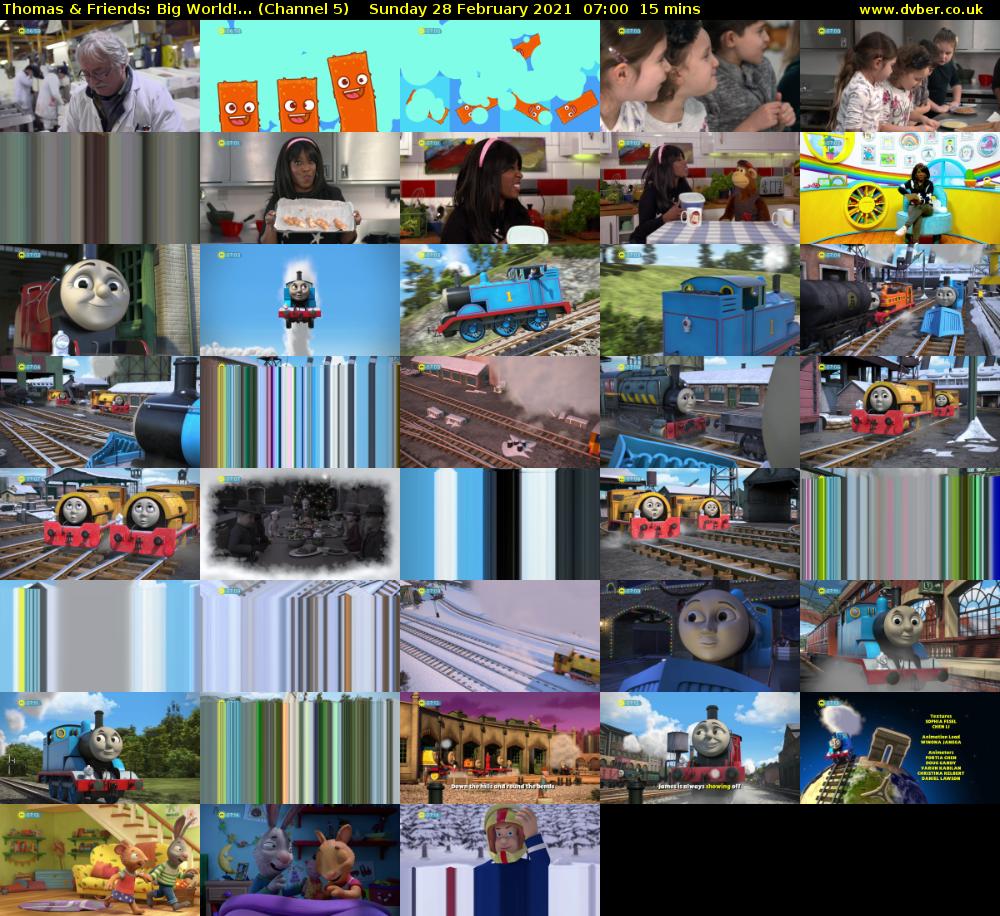 Thomas & Friends: Big World!... (Channel 5) Sunday 28 February 2021 07:00 - 07:15