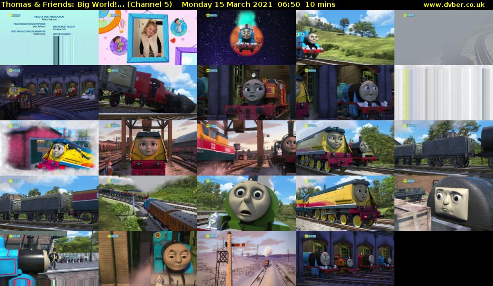 Thomas & Friends: Big World!... (Channel 5) Monday 15 March 2021 06:50 - 07:00