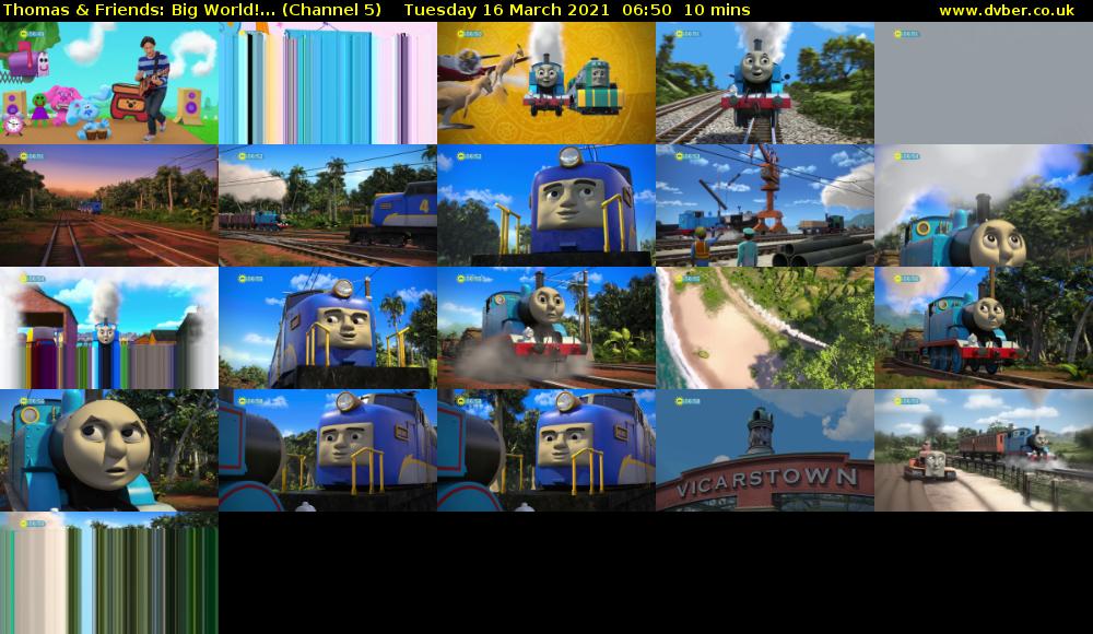 Thomas & Friends: Big World!... (Channel 5) Tuesday 16 March 2021 06:50 - 07:00