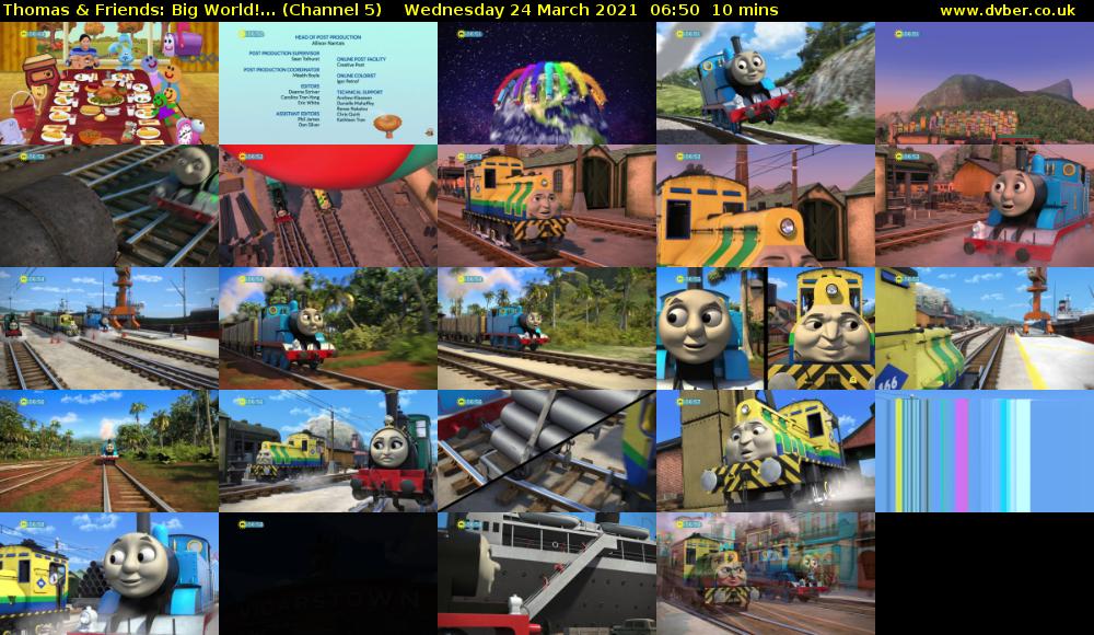 Thomas & Friends: Big World!... (Channel 5) Wednesday 24 March 2021 06:50 - 07:00
