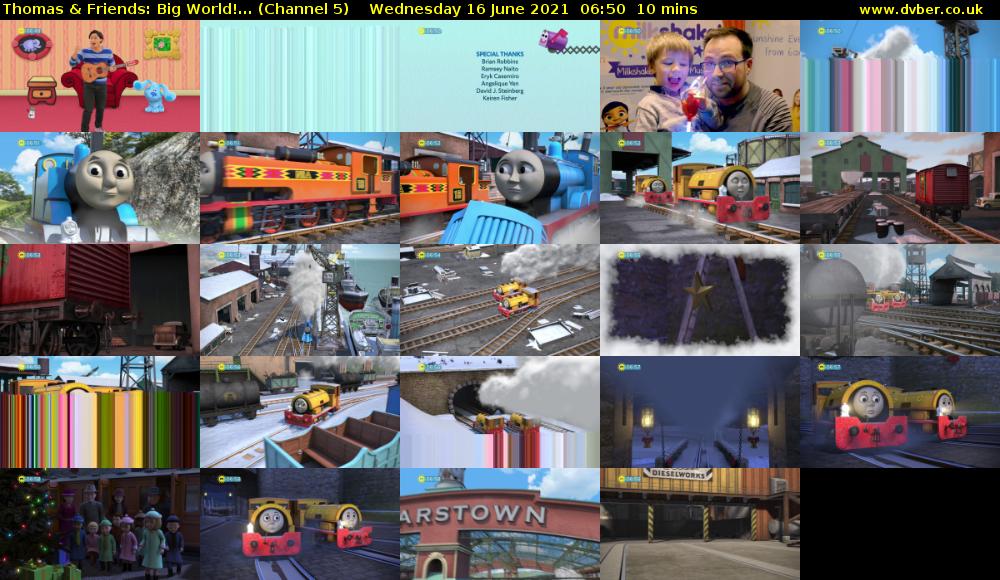 Thomas & Friends: Big World!... (Channel 5) Wednesday 16 June 2021 06:50 - 07:00
