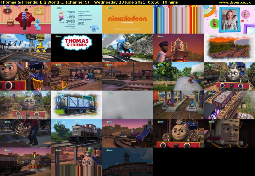 Thomas & Friends: Big World!... (Channel 5) Wednesday 23 June 2021 06:50 - 07:00
