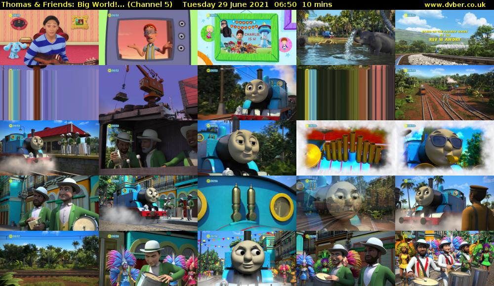 Thomas & Friends: Big World!... (Channel 5) Tuesday 29 June 2021 06:50 - 07:00