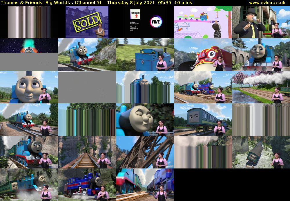 Thomas & Friends: Big World!... (Channel 5) Thursday 8 July 2021 05:35 - 05:45