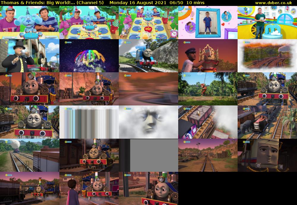 Thomas & Friends: Big World!... (Channel 5) Monday 16 August 2021 06:50 - 07:00
