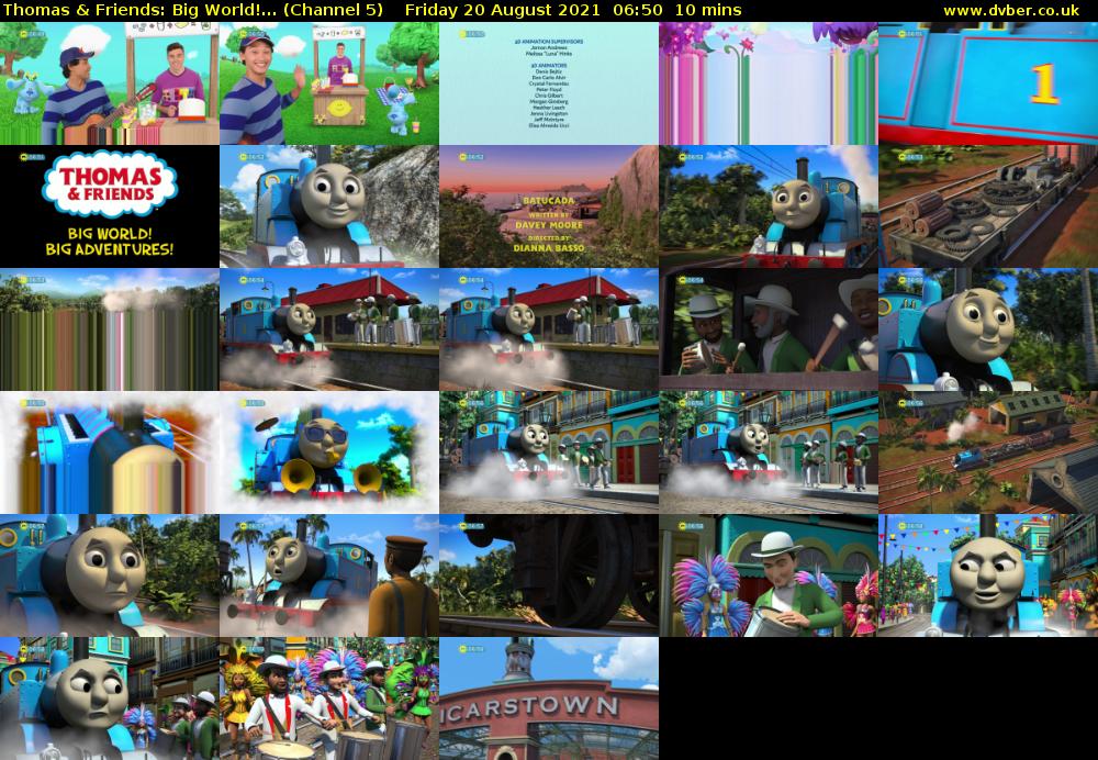 Thomas & Friends: Big World!... (Channel 5) Friday 20 August 2021 06:50 - 07:00