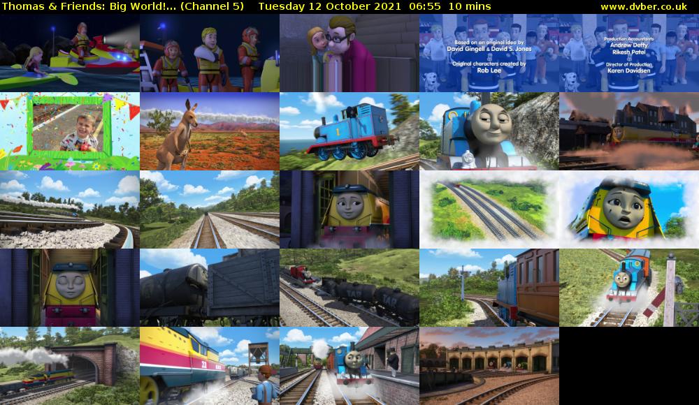 Thomas & Friends: Big World!... (Channel 5) Tuesday 12 October 2021 06:55 - 07:05