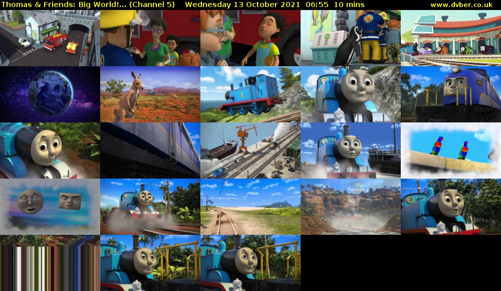 Thomas & Friends: Big World!... (Channel 5) Wednesday 13 October 2021 06:55 - 07:05