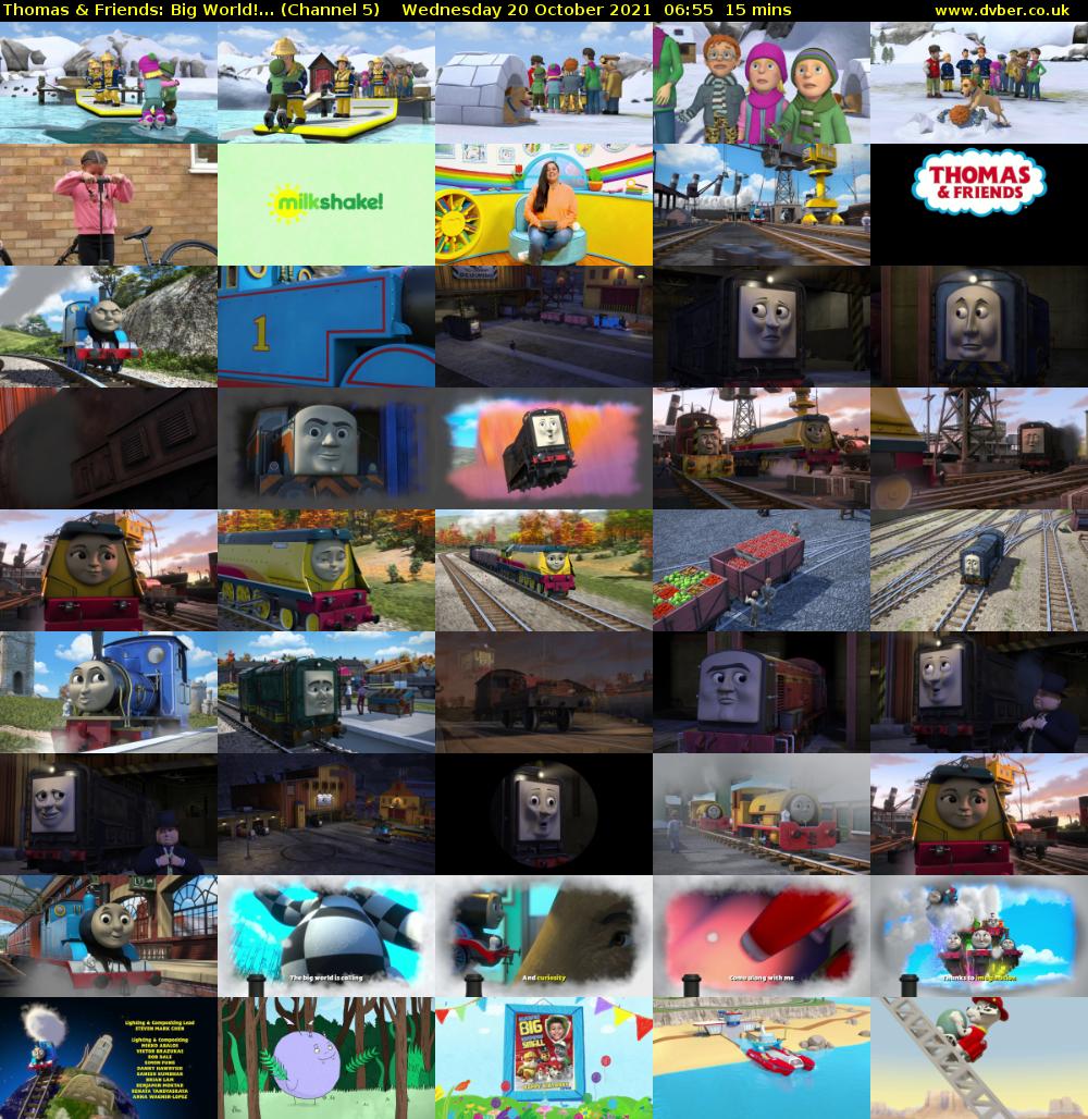 Thomas & Friends: Big World!... (Channel 5) Wednesday 20 October 2021 06:55 - 07:10