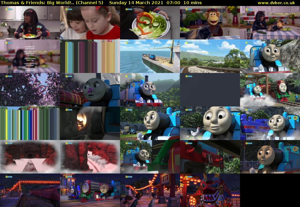 Thomas & Friends: Big World!.. (Channel 5) Sunday 14 March 2021 07:00 - 07:10