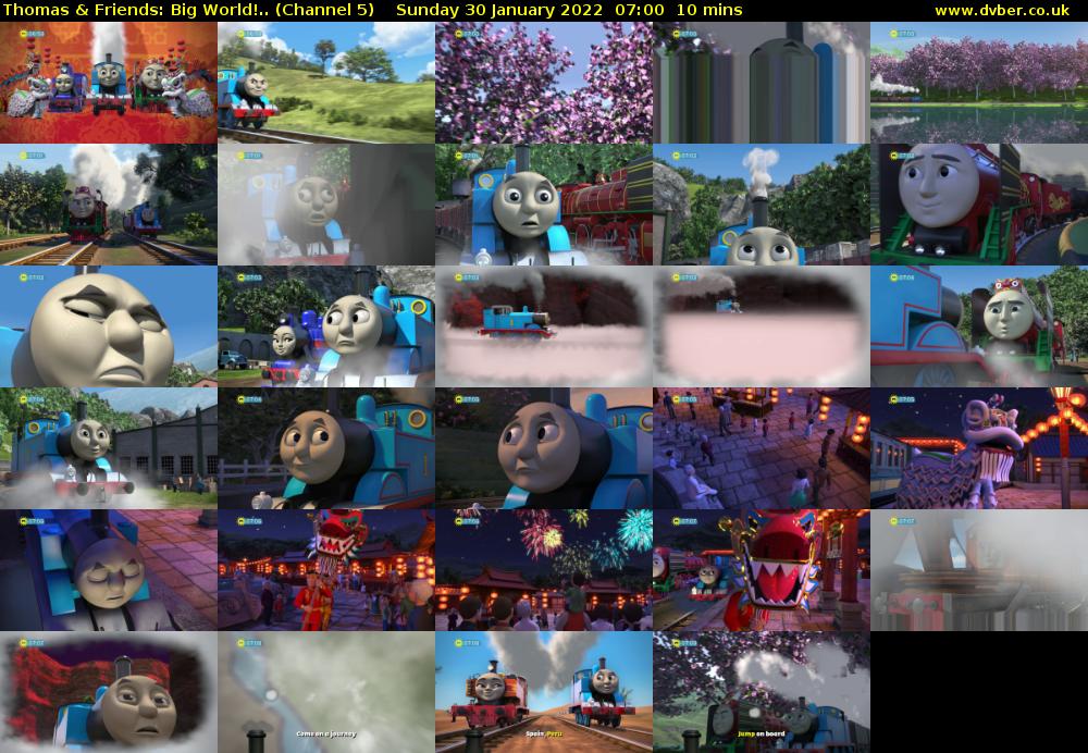 Thomas & Friends: Big World!.. (Channel 5) Sunday 30 January 2022 07:00 - 07:10
