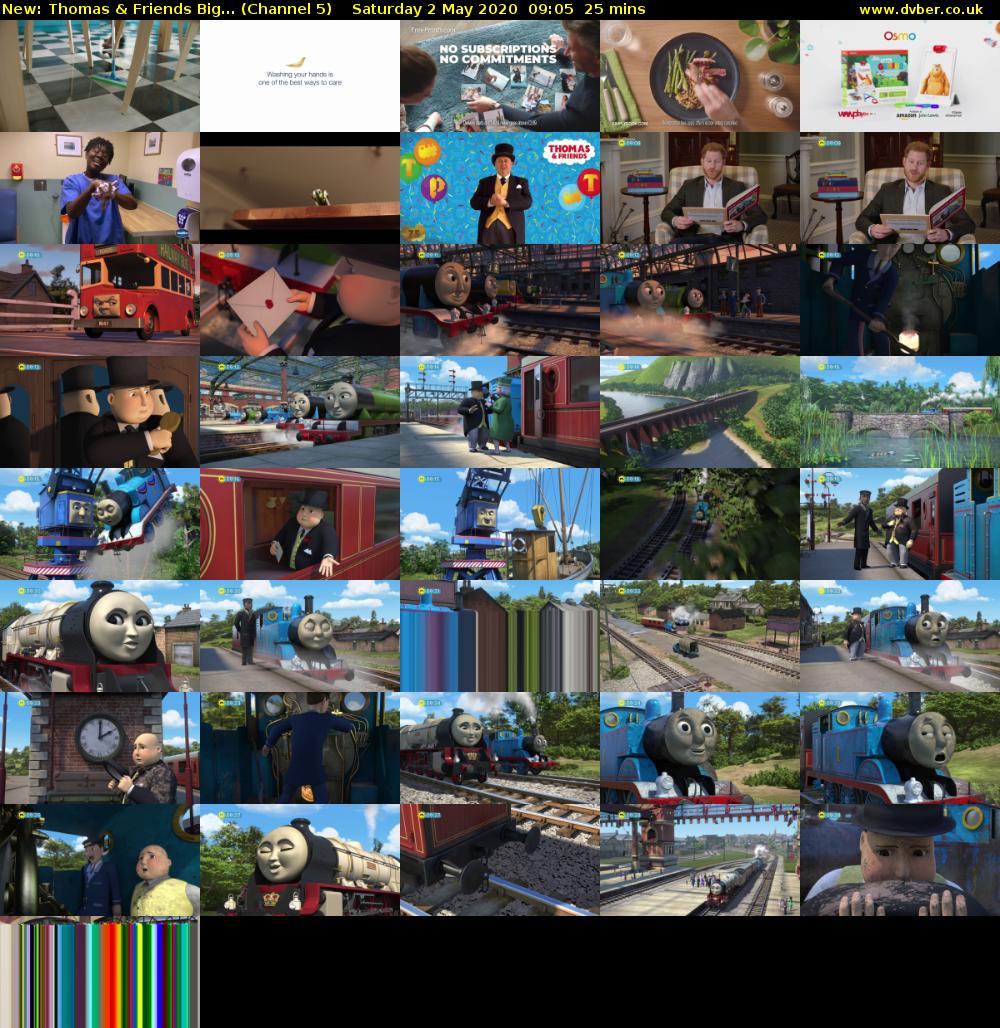 Thomas & Friends Big... (Channel 5) Saturday 2 May 2020 09:05 - 09:30